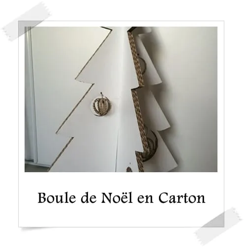 Boule de no l en carton