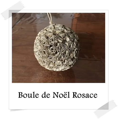Boule de no l rosace