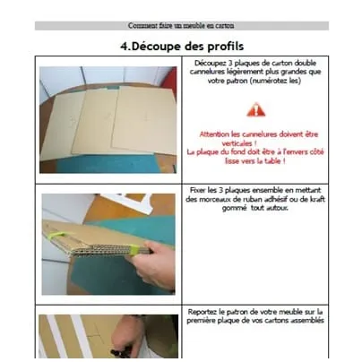 Comment fabriquer un meuble en carton 2