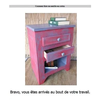 Comment fabriquer un meuble en carton 3