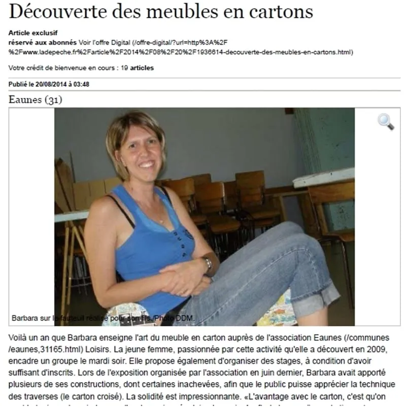 Découverte des meubles en carton 20_08_2014 galerie