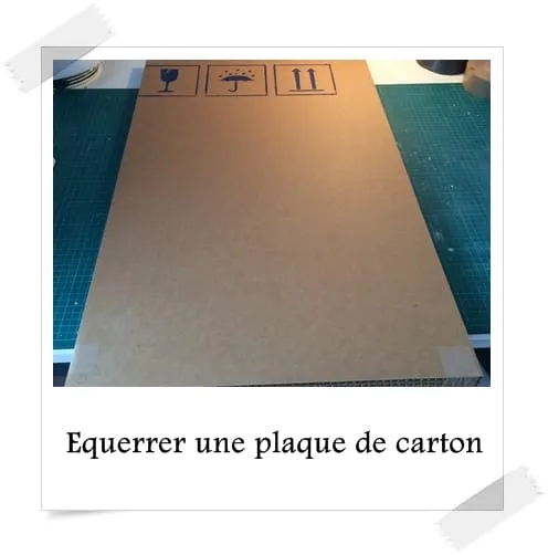 Equerrer une plaque