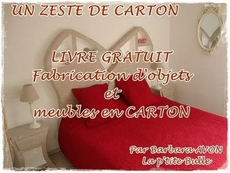 Couverture du livre offert : Fabrication d’objets et meubles en carton