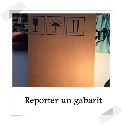 Reporter un gabarit