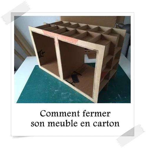Comment fermer son meuble en carton