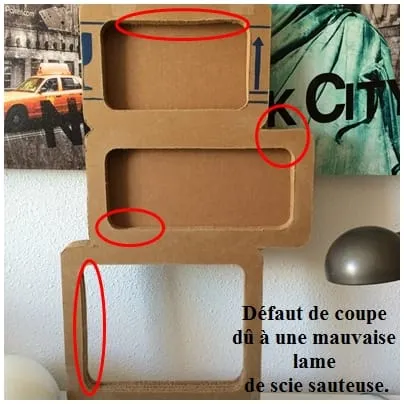 coupe à la scie sauteuse