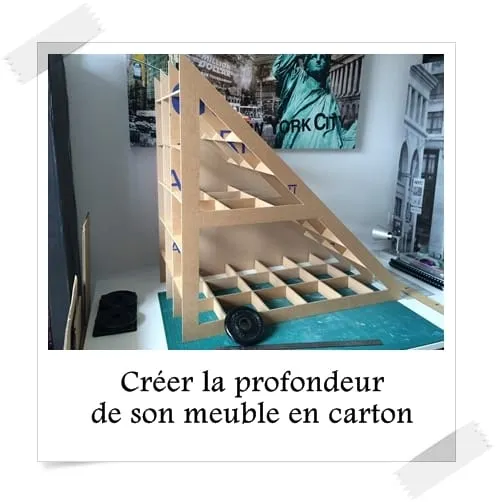 Cr er la profondeur de son meuble en carton