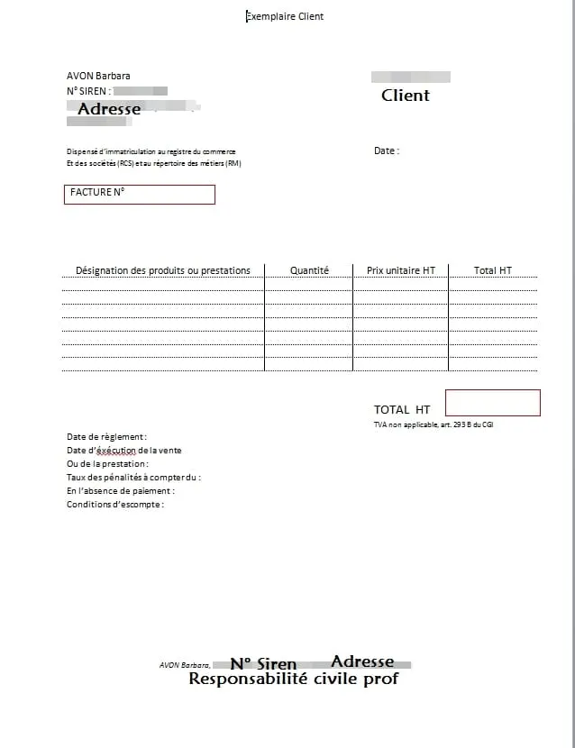 Facture client