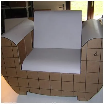 Fauteuil club cartonnette