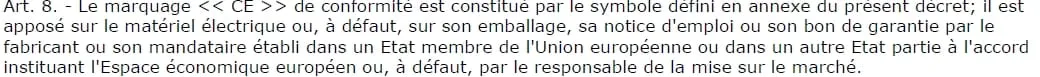 Marquage CE