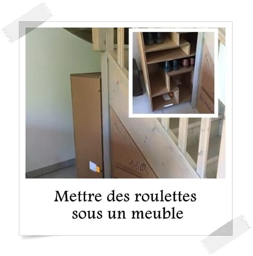 Mettre des roulettes sous un meuble