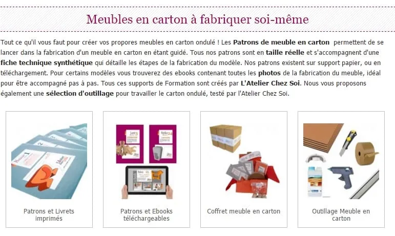 Meubles en carton