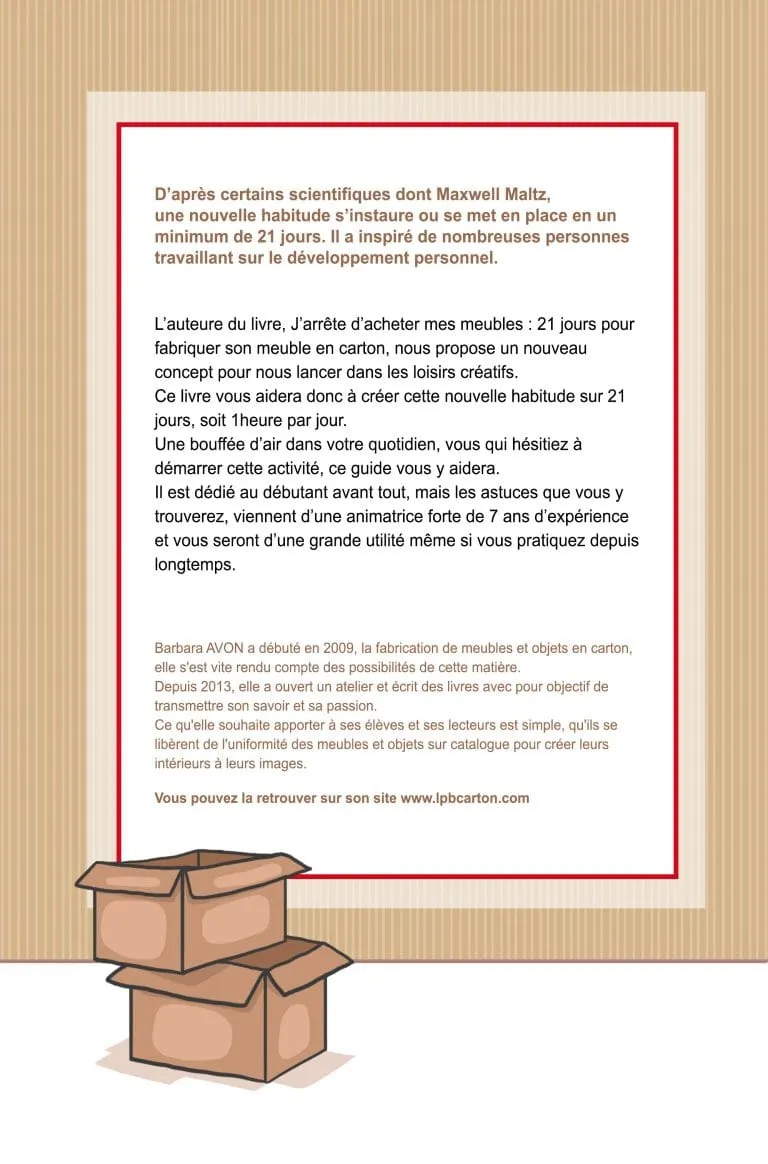 J'arrête d'acheter mes meubles: 21 jours pour fabriquer son meuble en carton