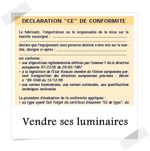 Vendre ses luminaires