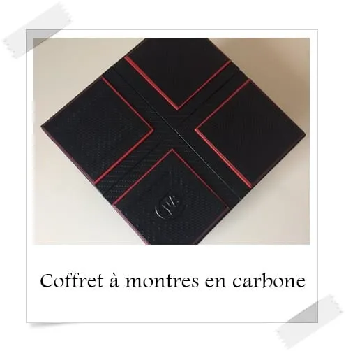 Coffret montres en carbone