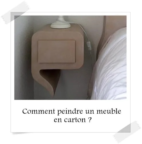 Comment peindre un meuble en carton