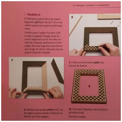 Le tripyque imitation marqueterie