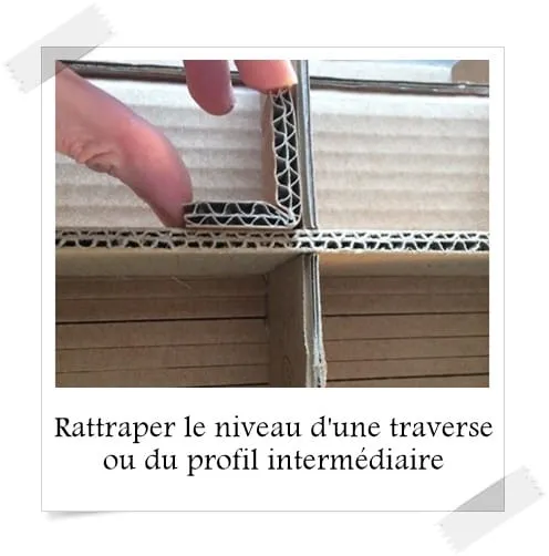 Rattraper le niveau dune traverse ou du profil interm diaire