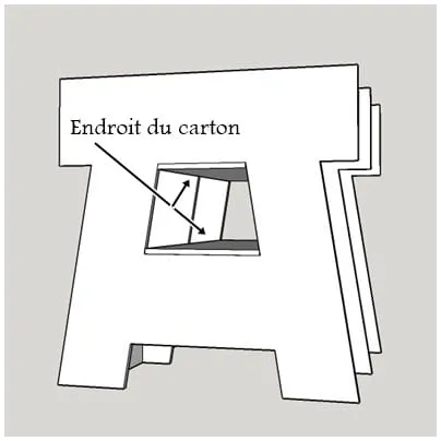 Collage niche dessus dessous